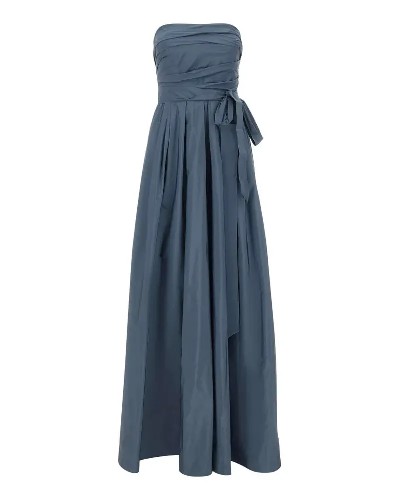 Max Mara pleated strapless dress - Blau Blau