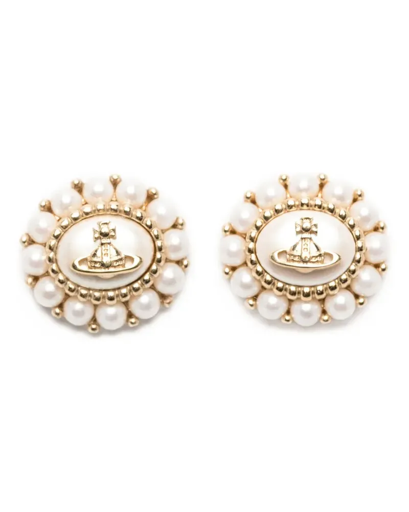 Vivienne Westwood small Amaya pearl earrings - Gold Gold