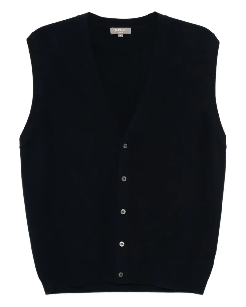 N.Peal Cardigan aus Kaschmir - Blau Blau