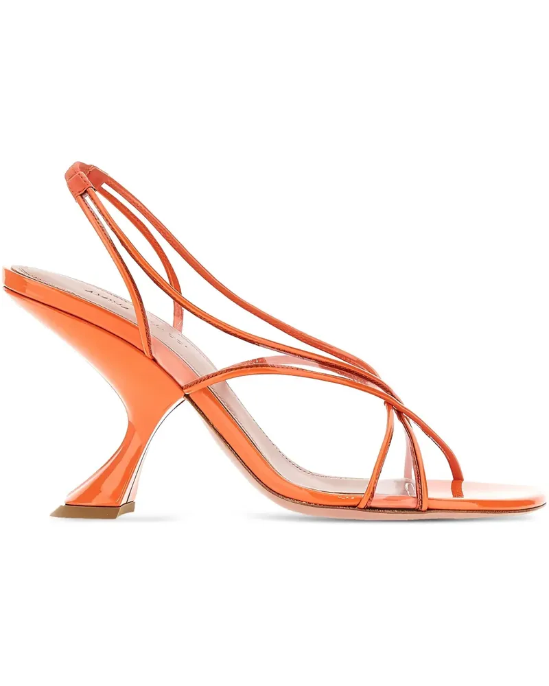 Amina Muaddi Pumps mit Absatz 90mm - Orange Orange