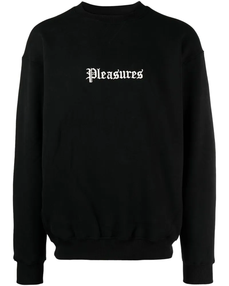 PLEASURES Recipe Pullover mit Logo-Stickerei Schwarz