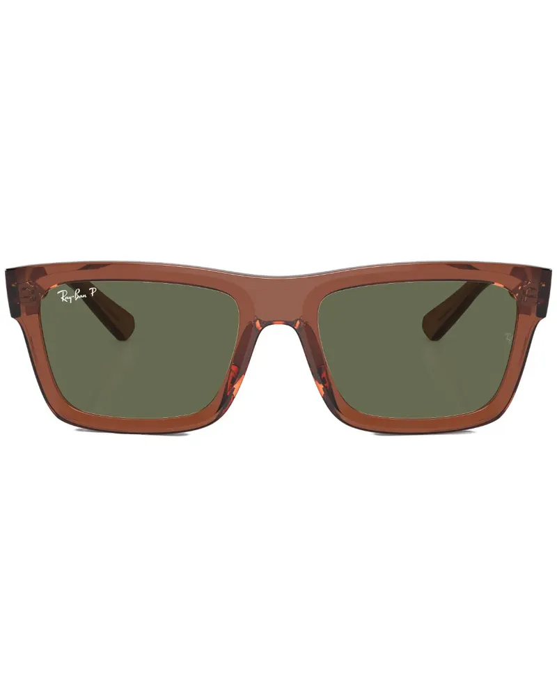 Ray Ban Eckige Warren Bio-Based Sonnenbrille - Braun Braun