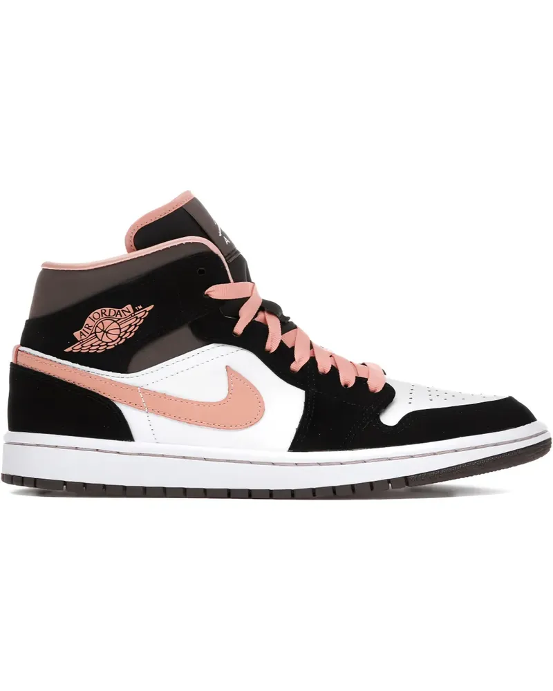 Jordan Air  1 Mid Sneakers - Schwarz Schwarz