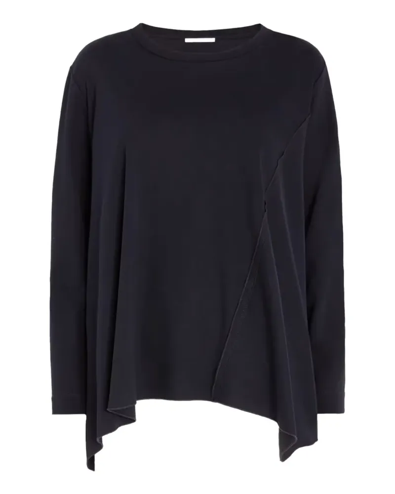 HIGH Asymmetrisches Langarmshirt - Blau Blau