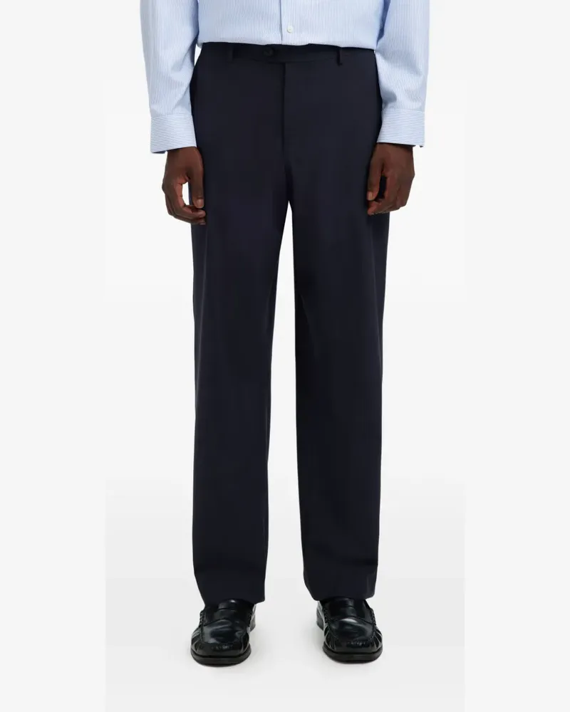 Selected Hose mit Knopfverschluss - Blau Blau