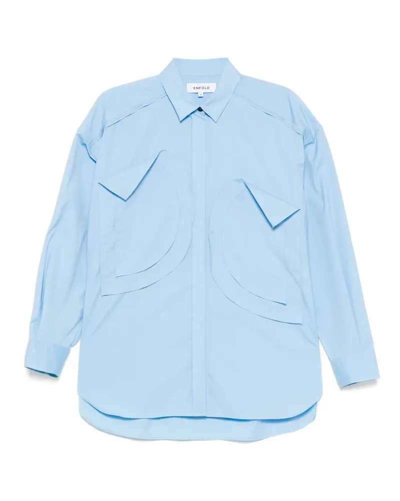 ENFÖLD Hemd mit Applikation - Blau Blau