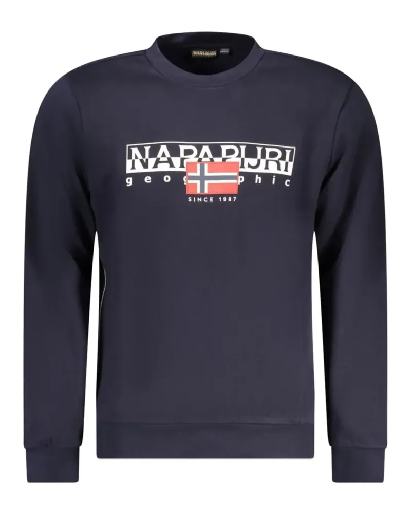 Napapijri Pullover mit Logo-Print - Blau Blau