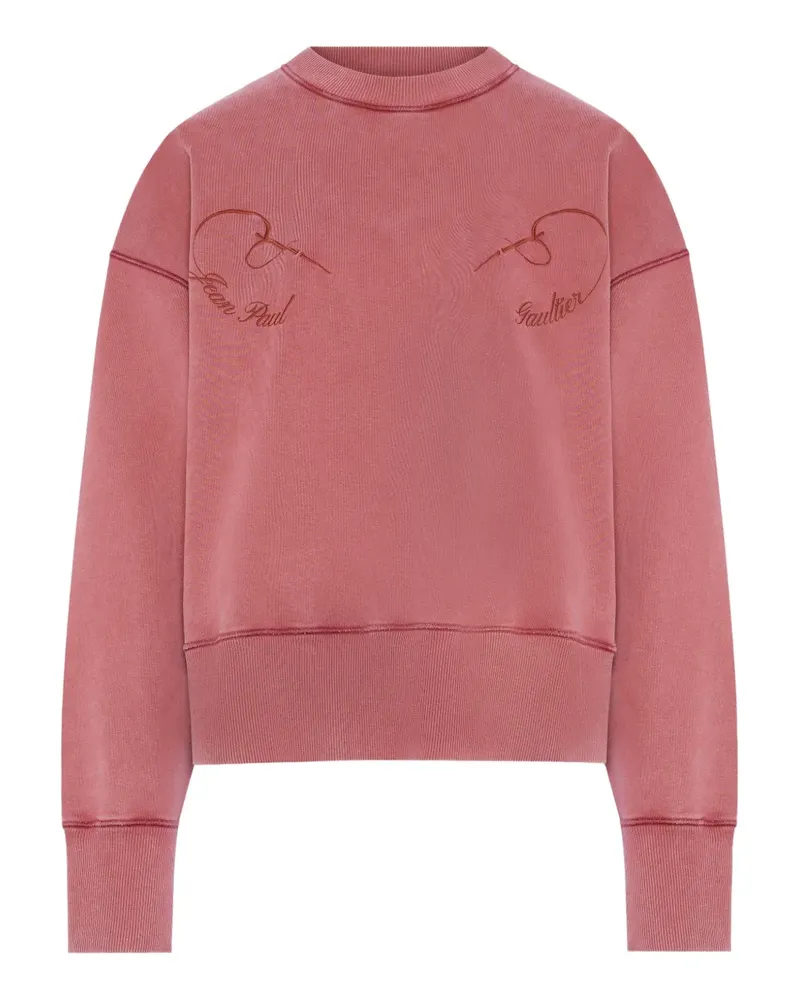 Jean Paul Gaultier Besticktes Sweatshirt - Rot Rot
