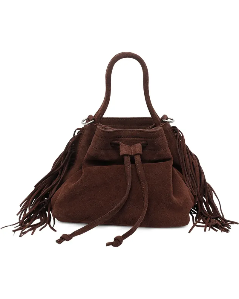 Vic Matié Sense fringe-detail shoulder bag - Braun Braun