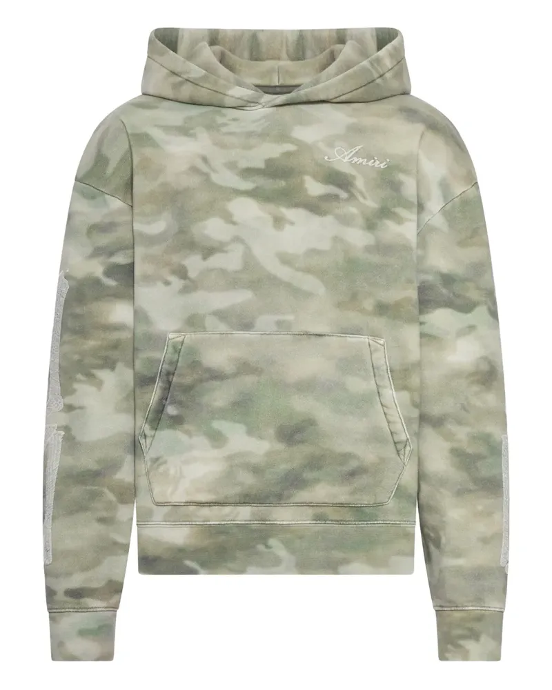 Amiri bones oversize camouflage hoodie - Grün Grün