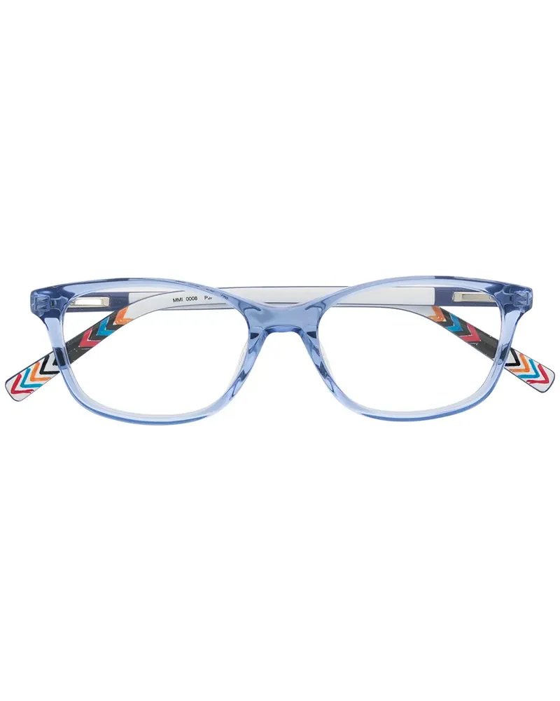 Missoni Brille mit eckigem Gestell - Blau Blau