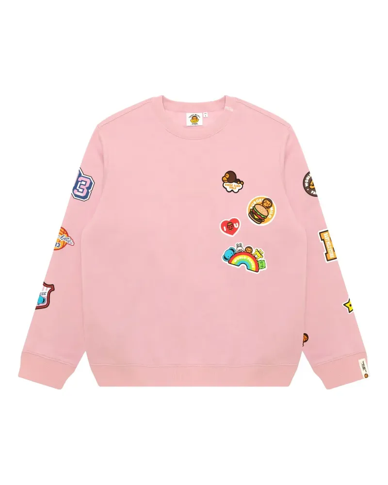 BAPE Pullover mit Applikation - Rosa Rosa