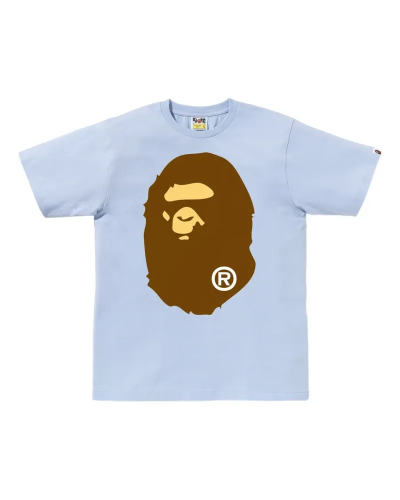 BAPE Big Ape Head cotton T-shirt - Blau Blau