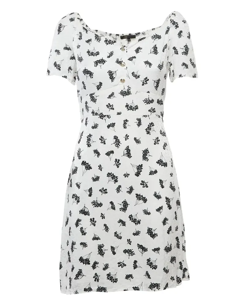 Maje Maxikleid mit Blumen-Print - Weiß Weiß