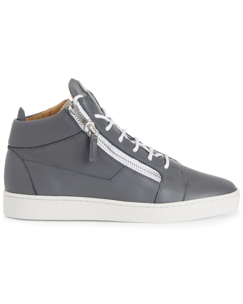 Giuseppe Zanotti Frankie Sneakers mit Logo-Schild - Grau Grau