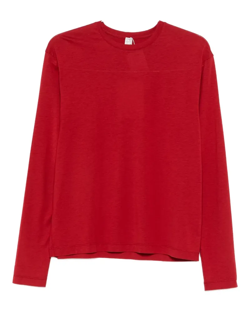 Totême crew-neck long-sleeved T-shirt - Rot Rot