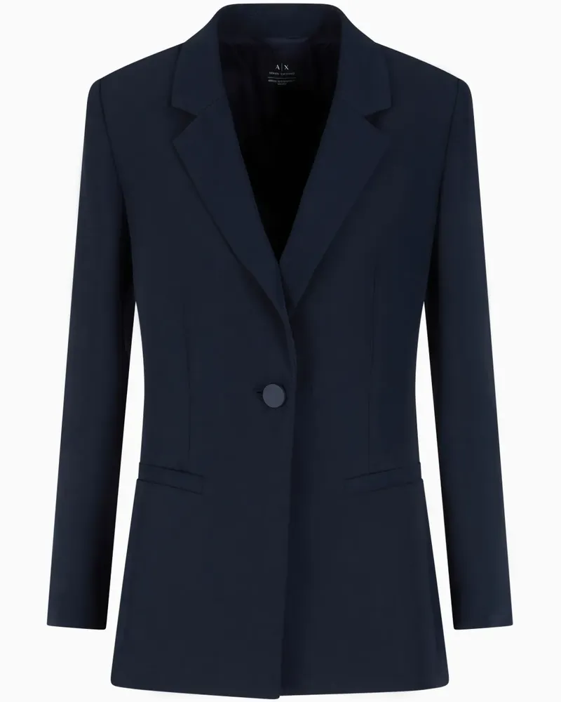 Armani Exchange Einreihiges Sakko - Blau Blau