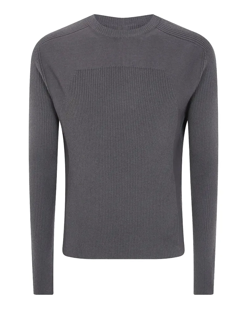 Rick Owens Gerippter Pullover mit Einsätzen - Grau Grau