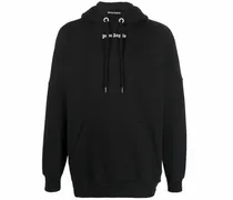 Hoodie mit Logo-Print - Schwarz