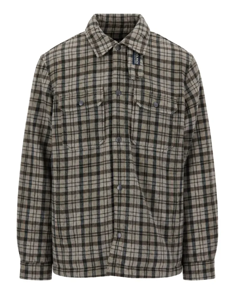 Woolrich check-pattern wool-blend jacket - Nude Nude