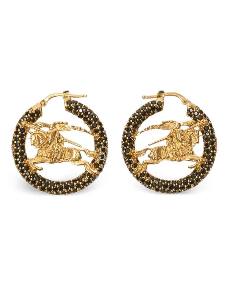 Burberry Equestrian Knight Creolen - Gold Gold