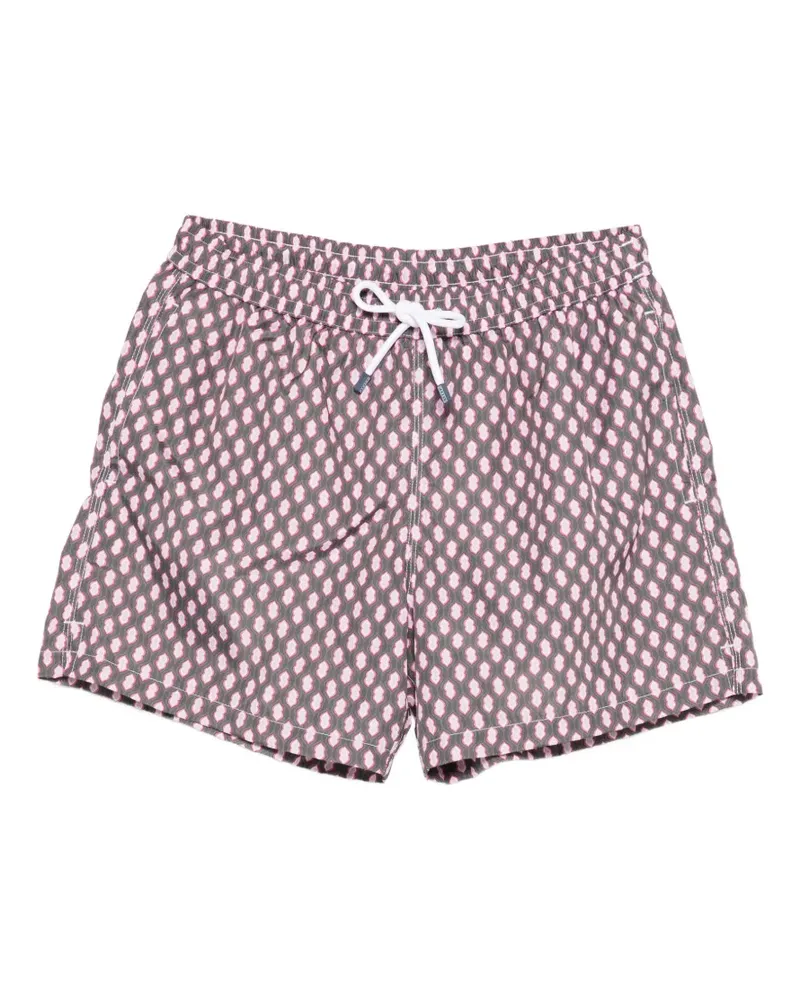 Fedeli Madeira patterned swim shorts - Braun Braun