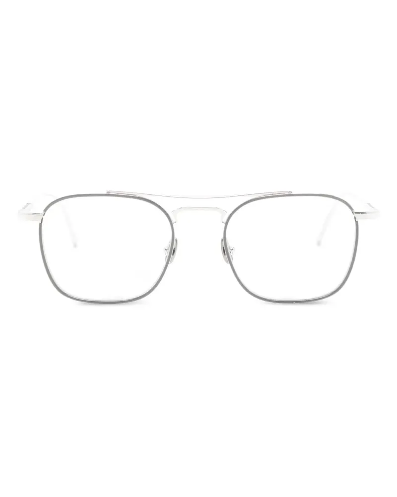 MATSUDA M3157 Brille mit eckigem Gestell - Silber Silber