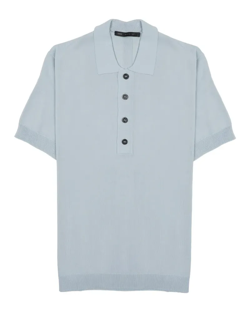 Low Brand knitted short-sleeve polo shirt - Grau Grau