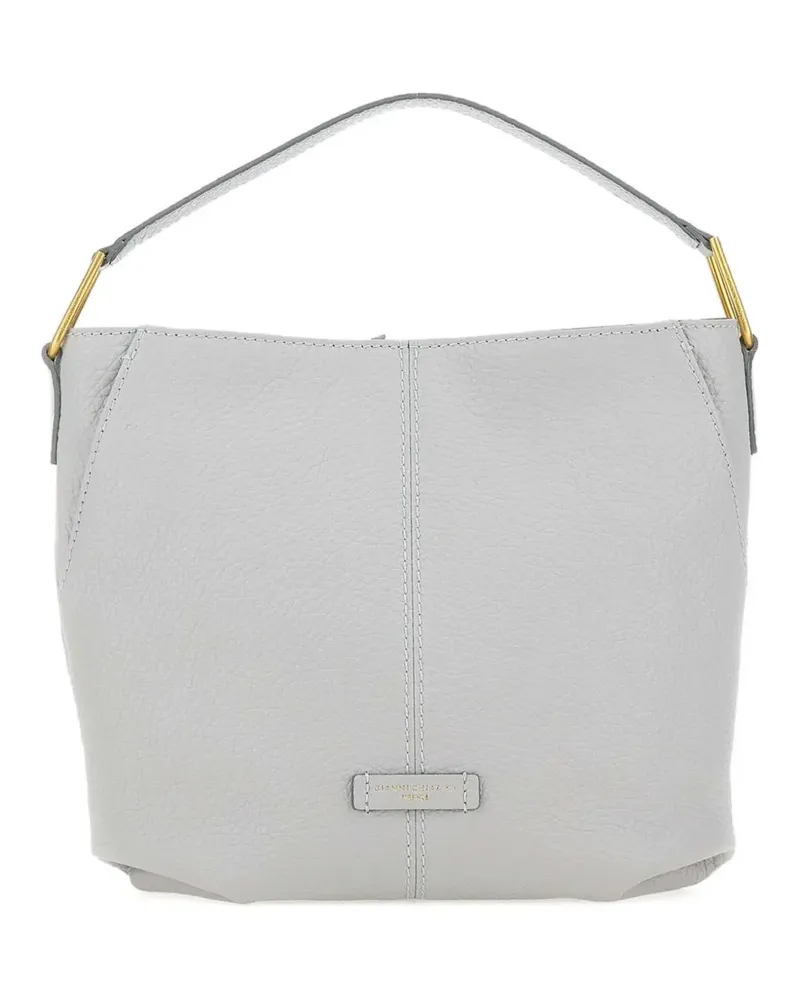 Gianni Chiarini Schultertasche mit Lederhenkel - Weiß Weiß