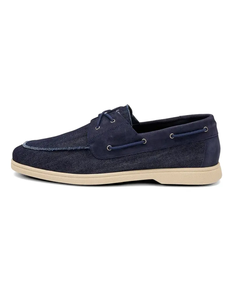 FRAU lace-up denim boat shoes - Blau Blau
