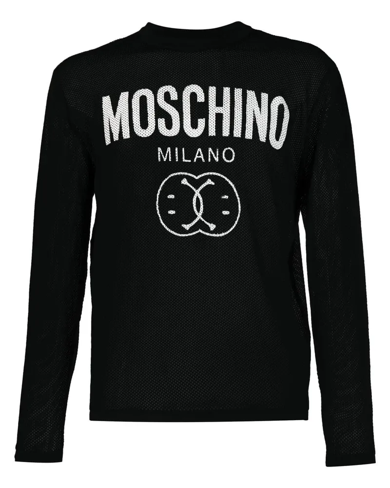 Moschino Pullover mit Logo - Schwarz Schwarz