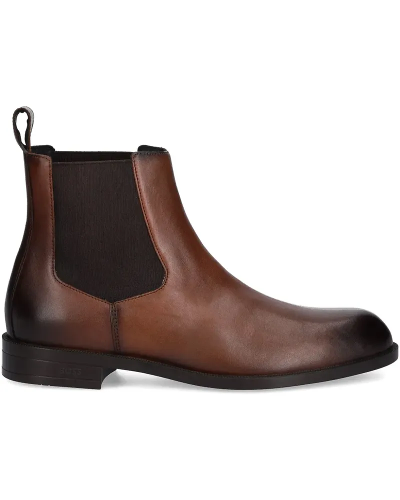 HUGO BOSS Chelsea-Boots mit Lasche - Braun Braun