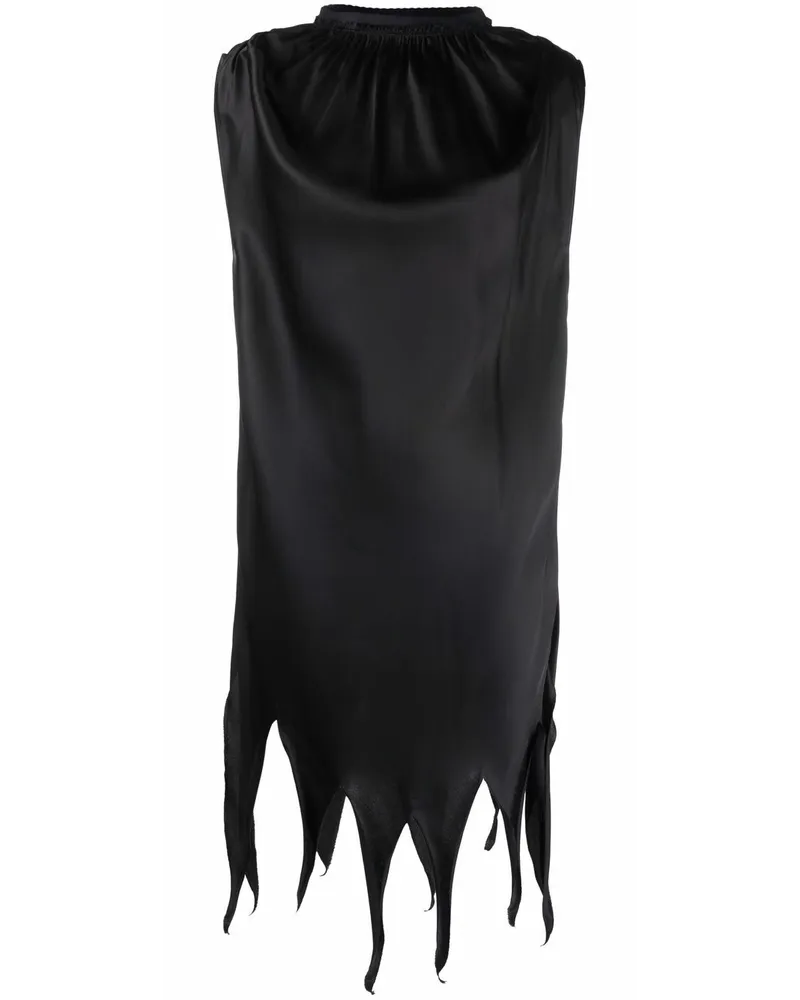 Maison Margiela Kleid aus Satin - Schwarz Schwarz