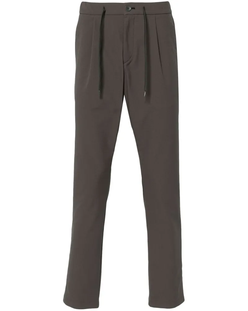 Herno Hose mit Faltendetail - Grau Grau