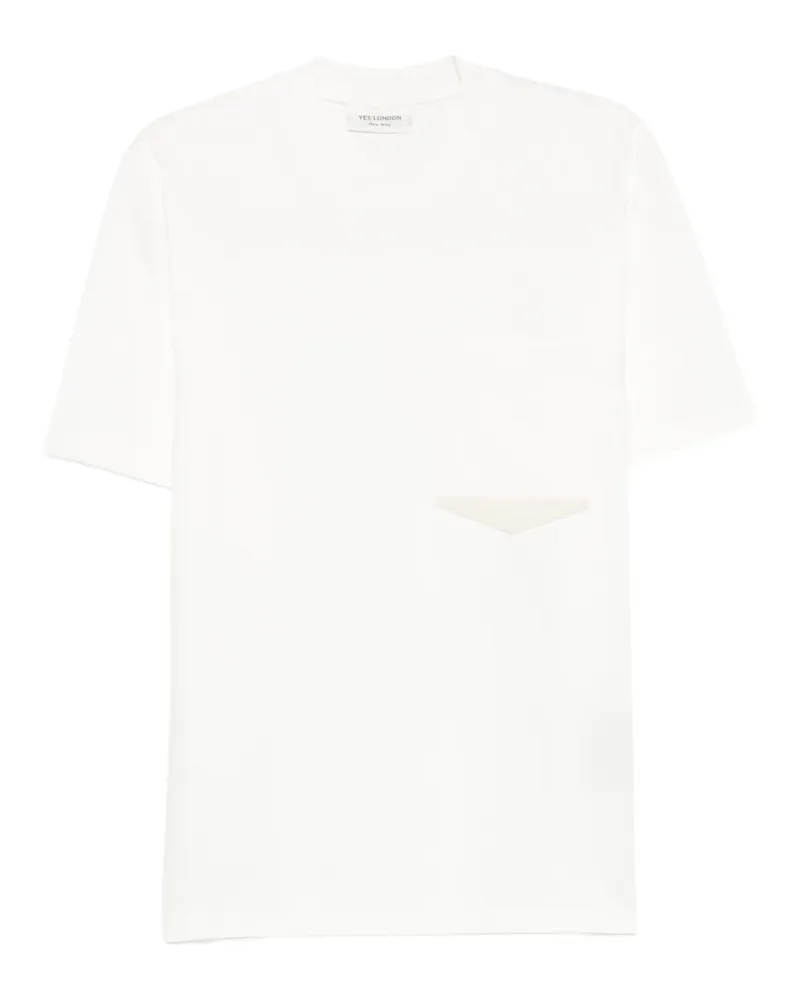 Yes London patch-pocket T-shirt - Weiß Weiß