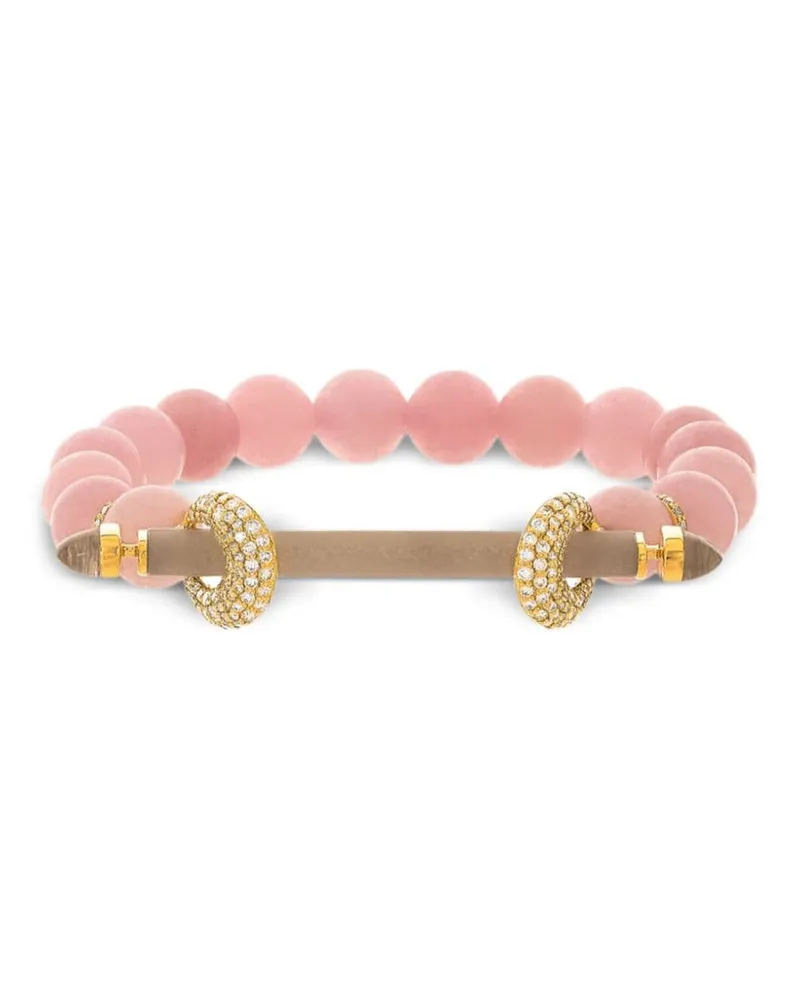 Ananya 18kt Chakra Rotgoldarmband mit Diamanten