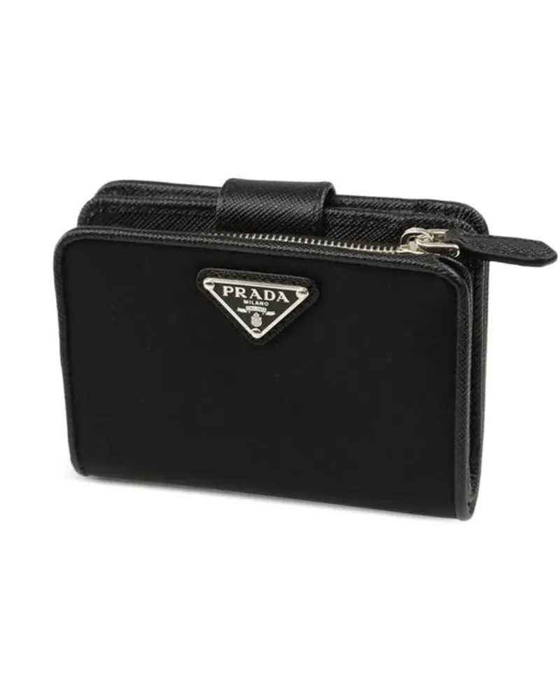 Prada logo-detail wallet - Schwarz Schwarz
