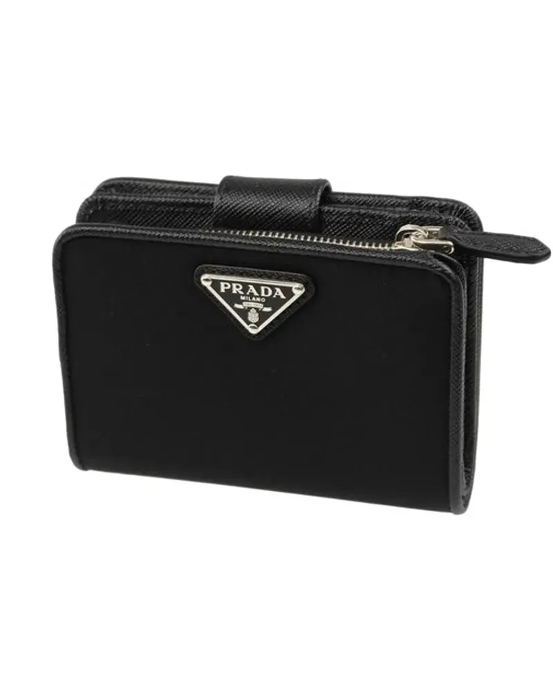 Prada logo-detail wallet - Schwarz Schwarz