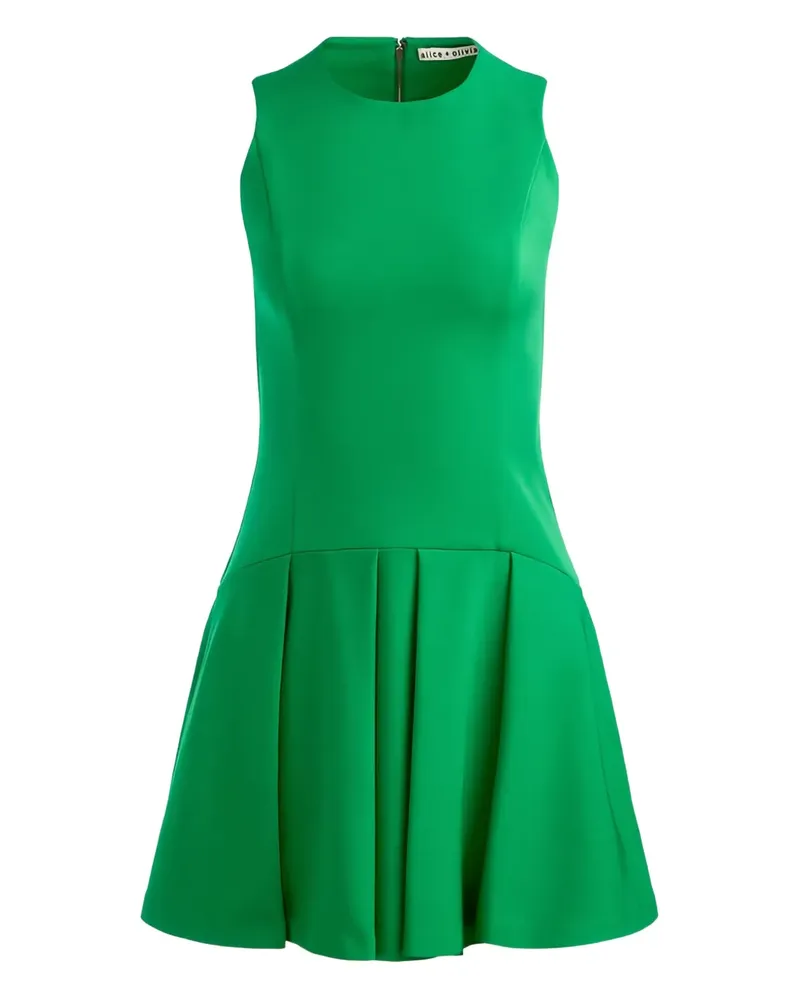 Alice + Olivia Ärmelloses Adley Minikleid - Grün Grün