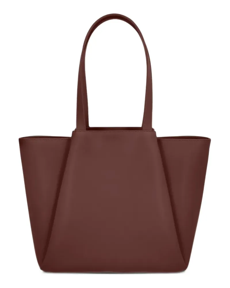 KAAI Große Pyramid Tote Bag aus Leder - Braun Braun