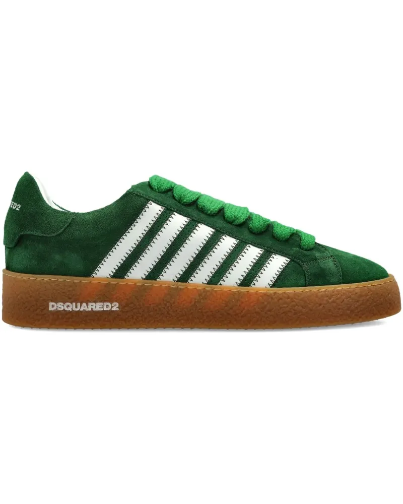 Dsquared2 Gestreifte Boxer Sneakers - Grün Grün