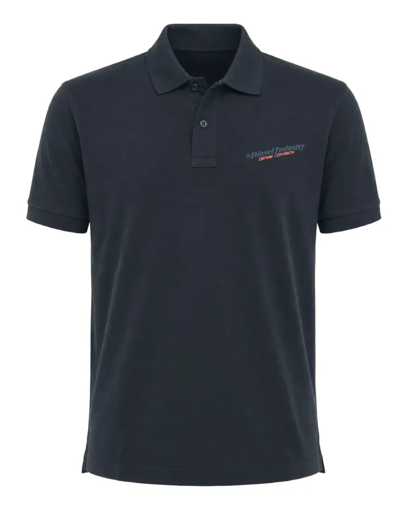 Diesel Smith Poloshirt mit Logo-Print - Blau Blau