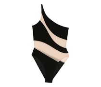 Mio Snake Mesh-Badeanzug - Schwarz