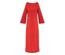 Cocktailkleid mit Stehkragen - Rot