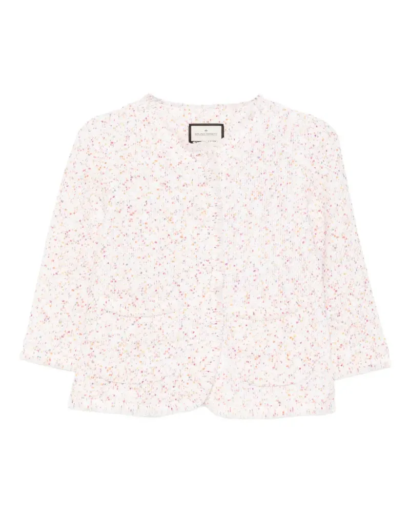 Bruno Manetti popcorn frayed jacket - Weiß Weiß