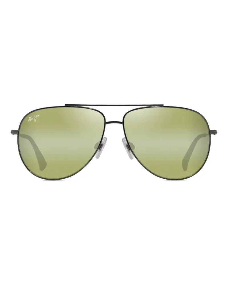 Maui Jim Hau oli Pilotenbrille - Schwarz Schwarz