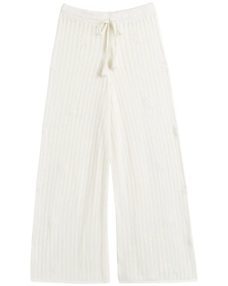 Chinti & Parker x Laura Whitmore Wide-Leg-Hose - Weiß Weiß