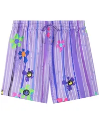 AZ FACTORY Shorts mit Blumen-Print Violett