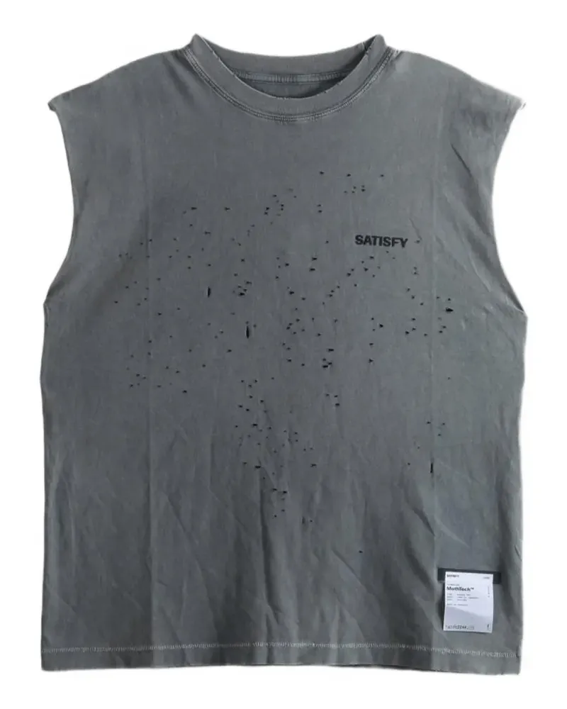 Satisfy MothTech™ distressed vest - Schwarz Schwarz