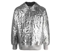 Hoodie im Metallic-Look